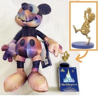 ディズニー(Disney)の【新品】ディズニー 50周年 ミッキー  ぬいぐるみ & ドナルド フィギュア(ぬいぐるみ)