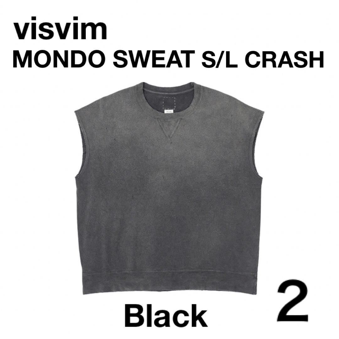 23AW完売visvim MONDO SWEAT S/L CRASH Black | フリマアプリ ラクマ