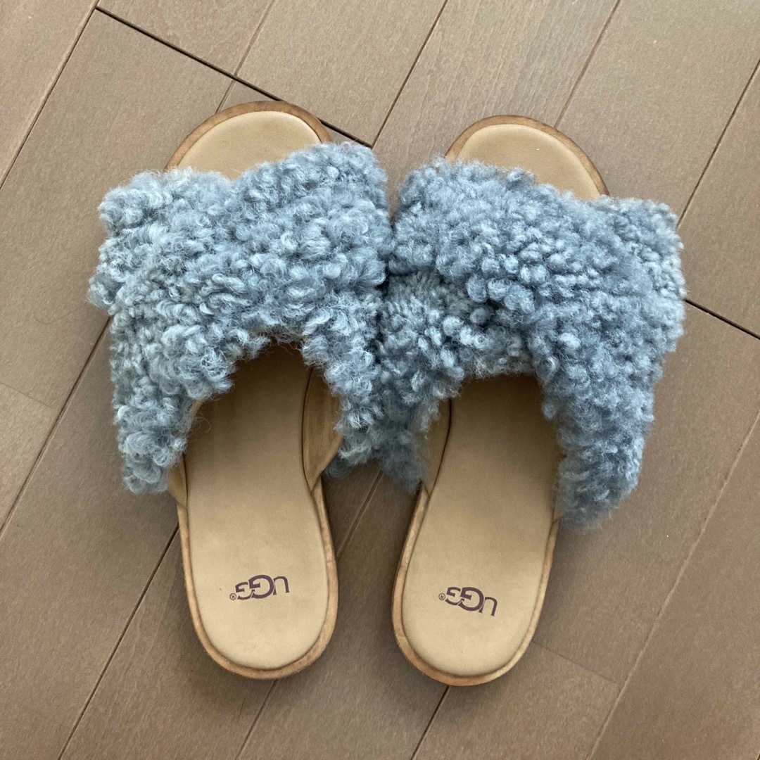 UGG ムートンスリッパ　ムートンサンダル　美品　箱無し　スカフェット2