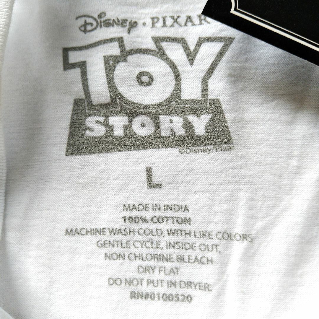 トイ・ストーリー Tシャツ Lサイズ 白 ウッディ 映画 ムービーT 海外