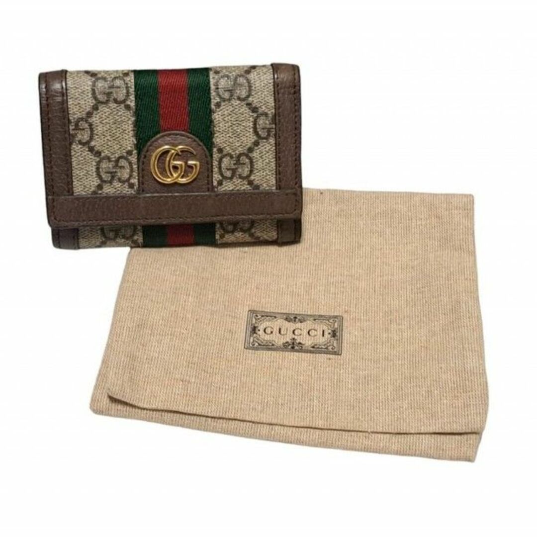 極美品】GUCCI ラウンド長財布 シェリーライン GGキャンバス ウェブ-