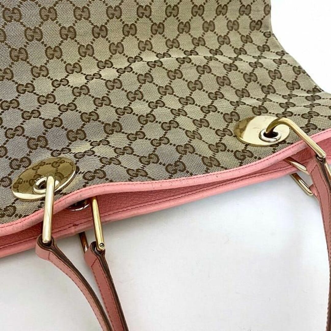 Gucci - グッチ トートバッグ ベージュ ピンク 120836の通販 by