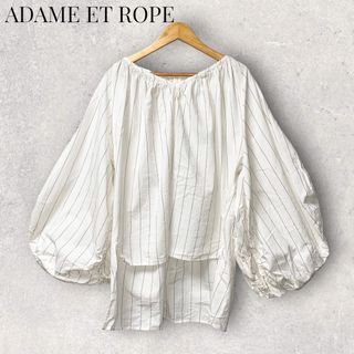 アダムエロぺ(Adam et Rope')のADAME ET ROPE ワッシャーパフスリーブブラウス  アダムエロペ(シャツ/ブラウス(長袖/七分))