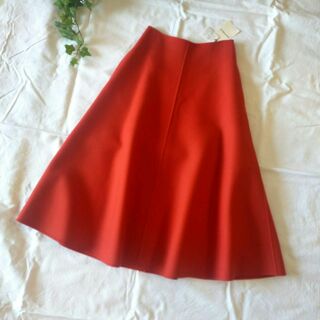 【極美品タグ付き】MADISONBLUE ウール カシミヤ　スカート レッド　赤
