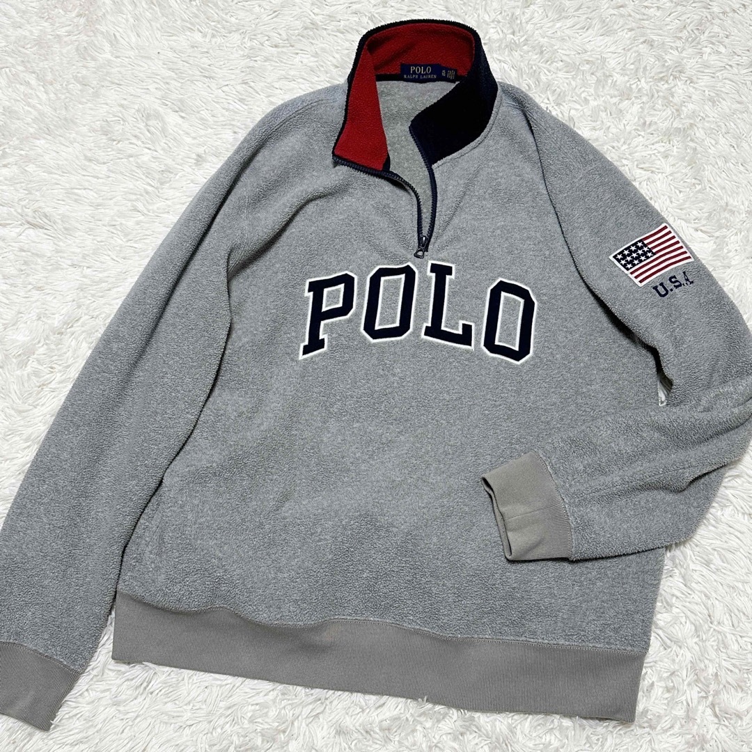 POLO RALPH LAUREN - 美品 ポロ ラルフローレン フリース ハーフジップ