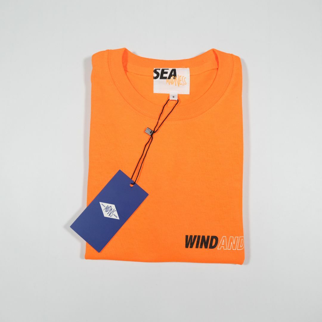 WIND AND SEA MADNESS 19SSコラボ Tシャツ オレンジ S 5