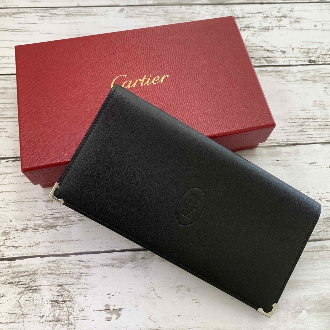 ☆Cartier カルティエ 長財布 二つ折り財布 レザー ブラック