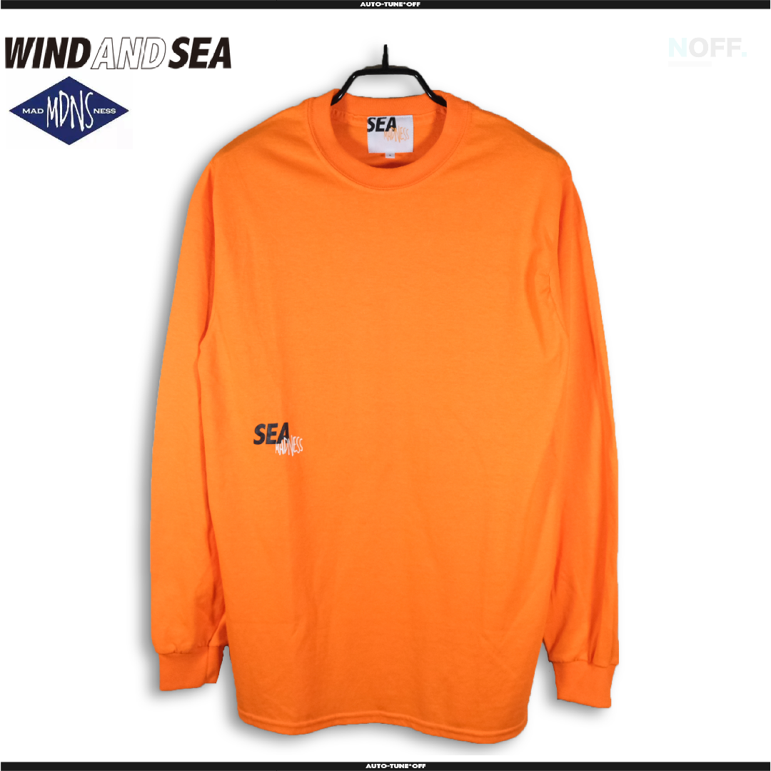 WIND AND SEA MADNESS コラボ ロングTシャツ オレンジ　S