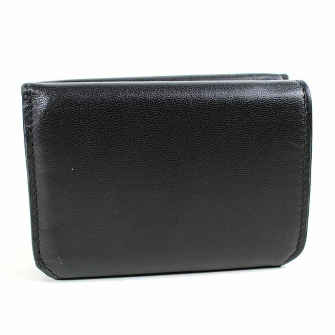バレンシアガ　ミニ財布　財布　三つ折り財布　黒　ペーパーミニウォレット　ブラック　r109