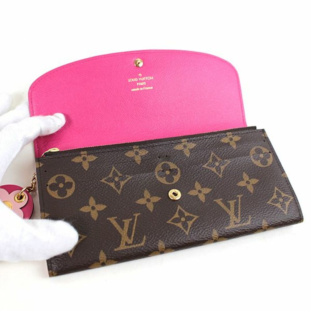 LOUIS VUITTON(ルイヴィトン)のルイヴィトン 長財布 ポルトフォイユ・エミリー M68313 モノグラム 新品同様　フラワー　美品　r184　【中古】 レディースのファッション小物(財布)の商品写真