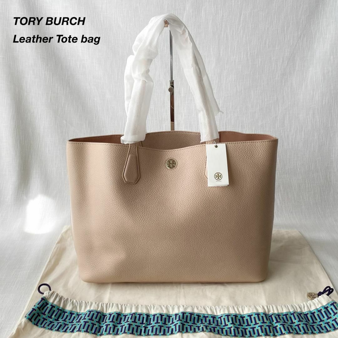 TORY BURCH トリーバーチ レザー ジェミニリンク トートバッグ - ブラック gy