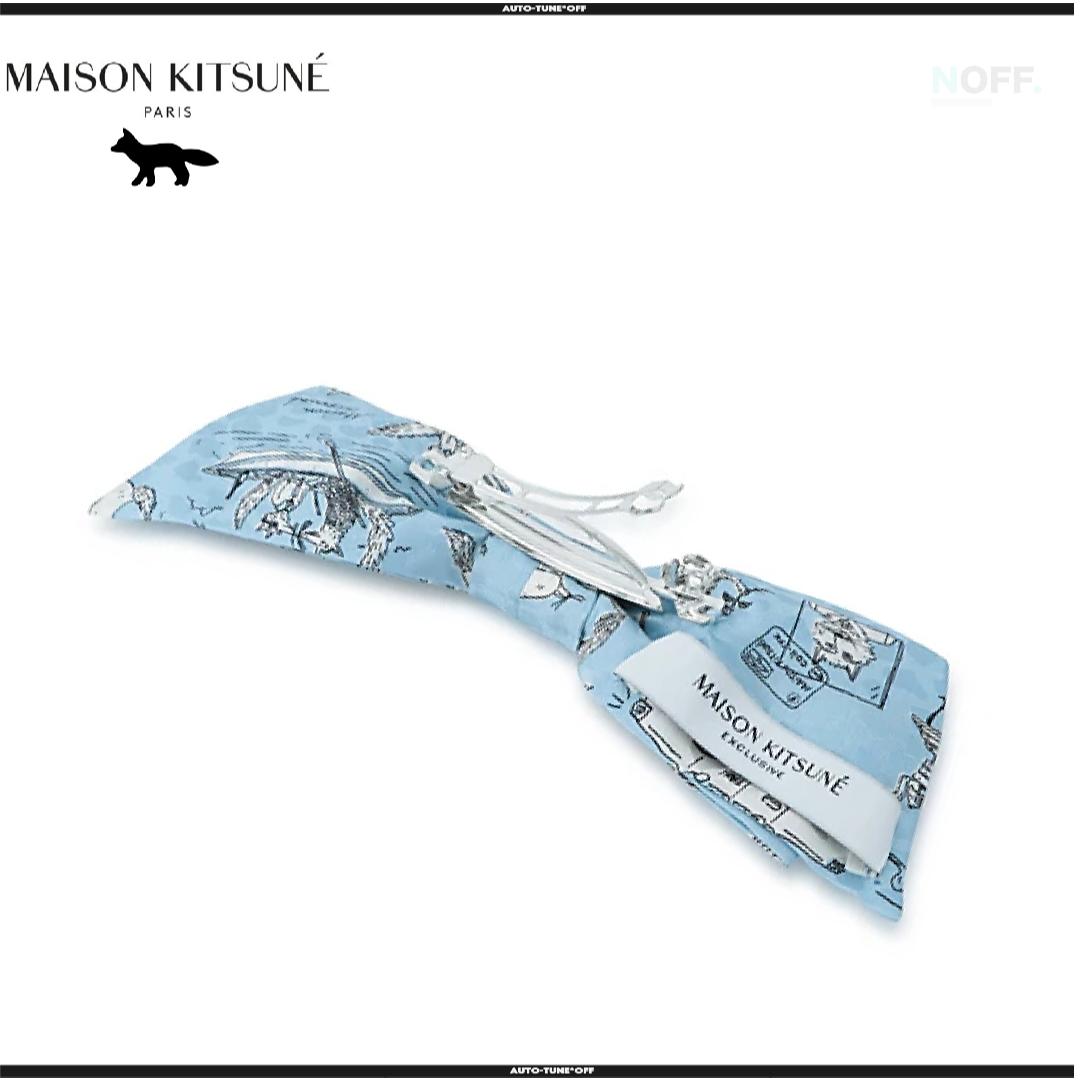 MAISON KITSUNE'(メゾンキツネ)のMaison Kitsune 蝶々結びデコレーション ヘアクリップ　新品 レディースのファッション小物(その他)の商品写真