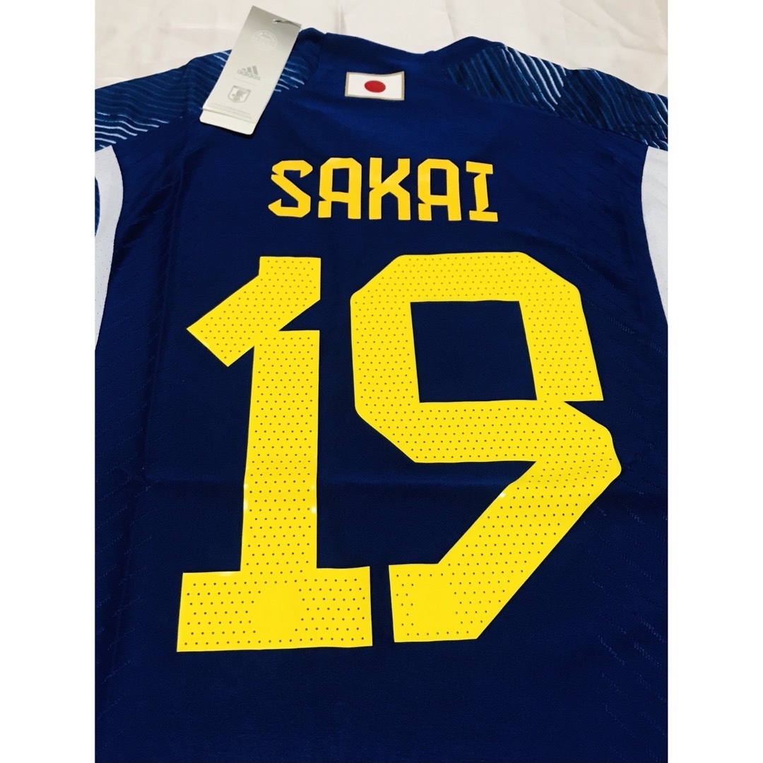 adidas(アディダス)のサッカー日本代表ユニフォーム # 19 SAKAI (酒井 宏樹) XL サイズ スポーツ/アウトドアのサッカー/フットサル(ウェア)の商品写真