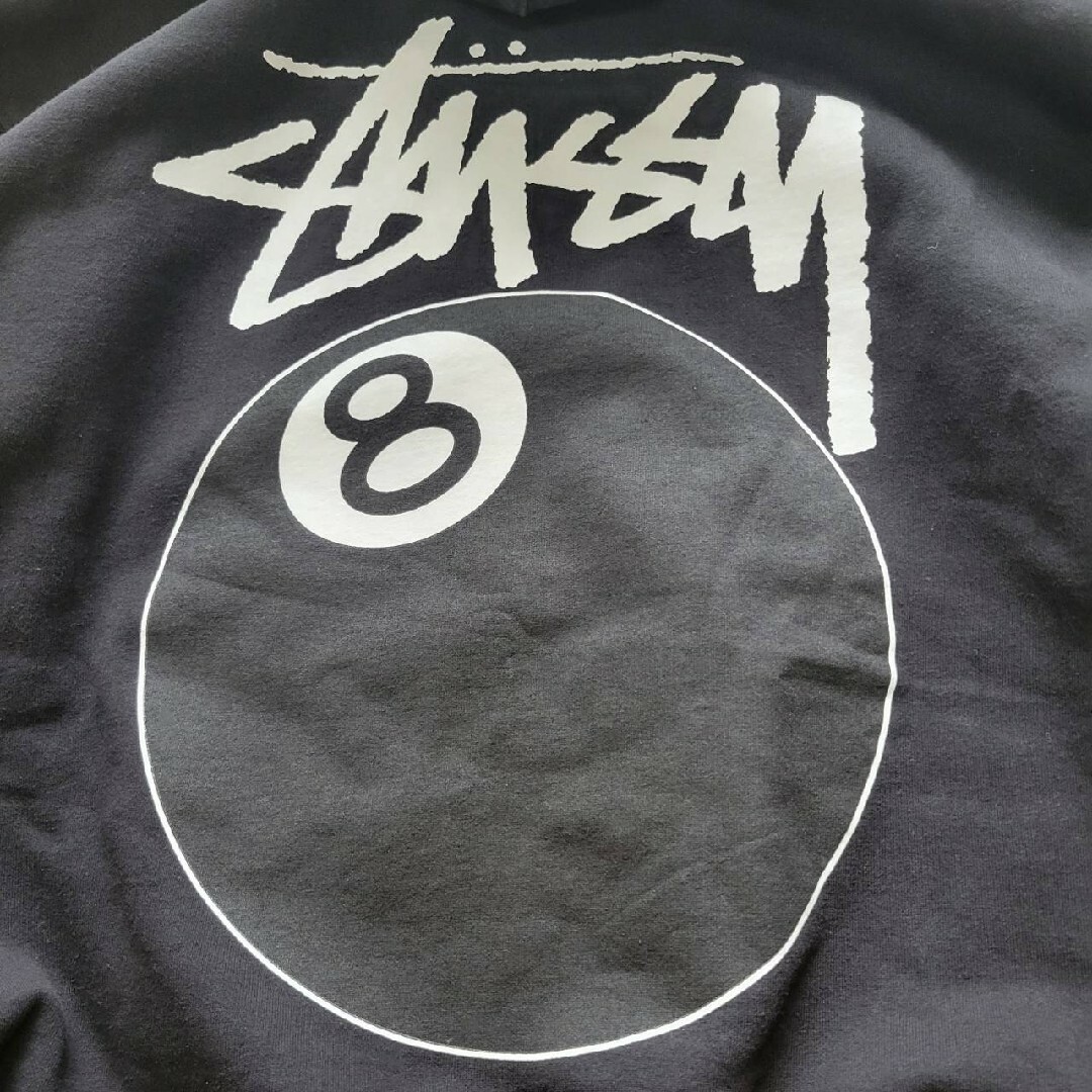 【新品】stussy パーカー 8ボール サイズXL ブラック