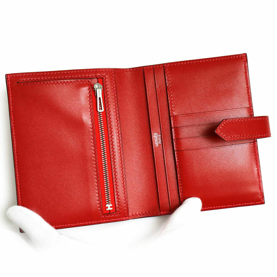 Hermes - エルメス ベアン コンパクト 二つ折り財布 ボックスカーフ