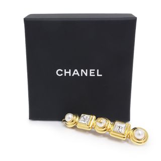 CHANEL - シャネル パール ラインストーン ココマーク バレッタ 髪