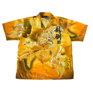 Chinese Dragon Vintage Big Shirt Gold(シャツ)