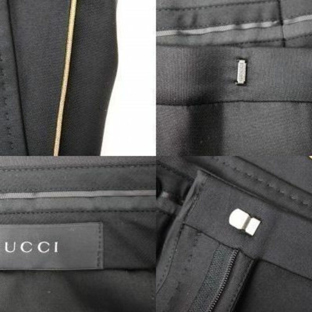 Gucci(グッチ)のGUCCIグッチ EVENING FLARE PANTイブニングフレールパンツ黒 メンズのパンツ(スラックス)の商品写真