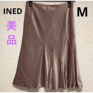 イネド(INED)の【美品】INED イネド  スカート 膝丈スカート　サイズ9/M(ひざ丈スカート)