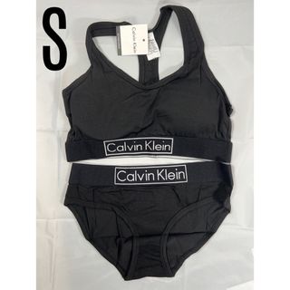 Calvin Klein レディース　ブラ&ショーツ セット ブラック Sサイズ(ブラ&ショーツセット)