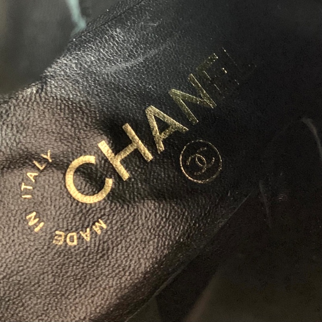 CHANEL(シャネル)のシャネル CHANEL ブーツ ショートブーツ ココマーク ダブルジップ レザー ブラック レディースの靴/シューズ(ブーツ)の商品写真