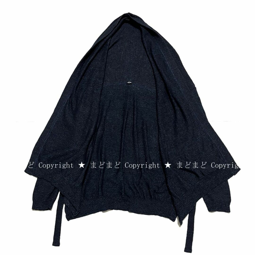 45R - 45R 杢もく超ガーゼカシュクールカーディガン インディゴ 45R - 45R 杢もく超ガーゼカシュクールカーディガン インディゴ