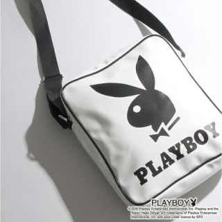 ウィゴー(WEGO)の新品☆WEGO☆ PLAYBOY ショルダーバッグ ホワイト ブラック(ショルダーバッグ)