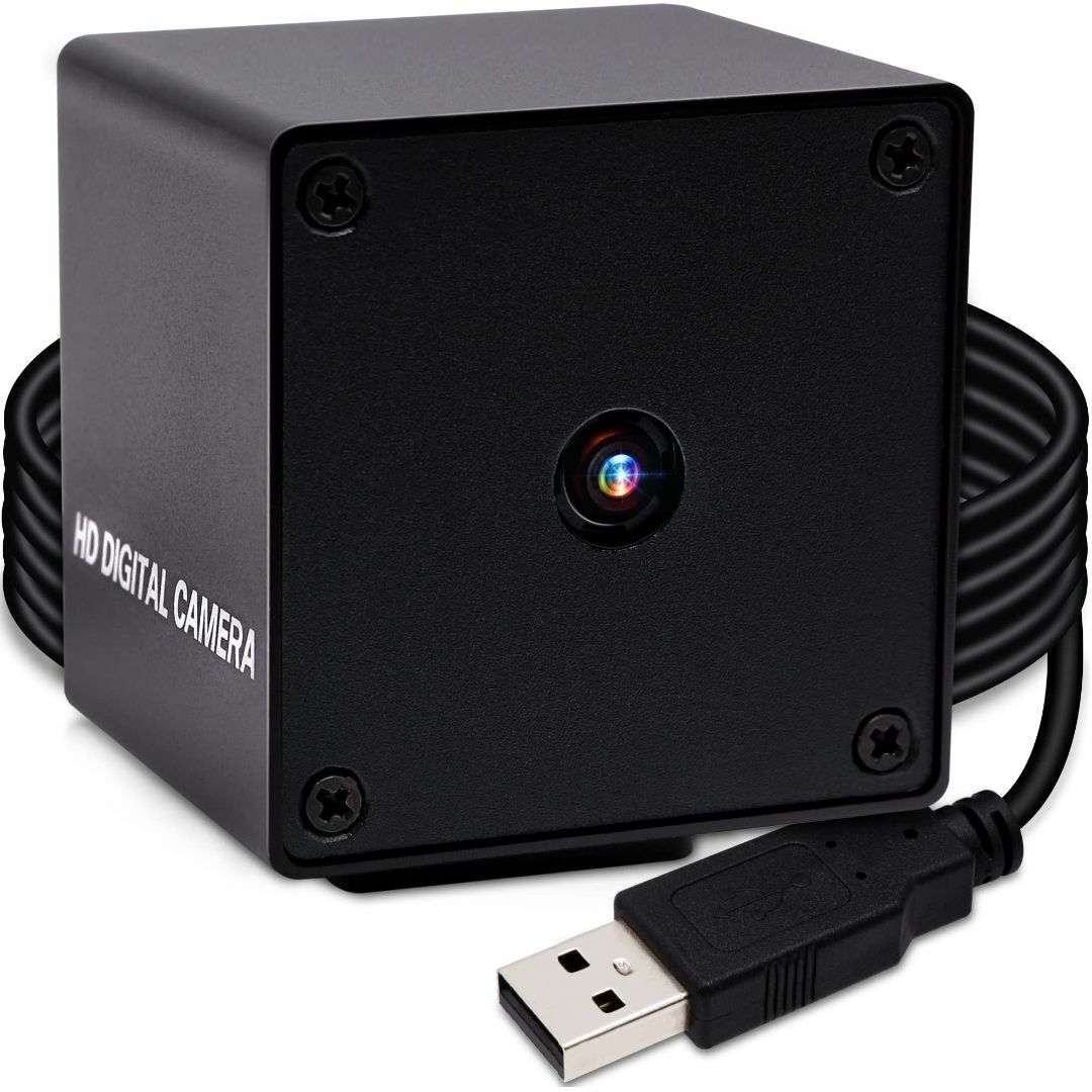 ELP 4800万画素 Webカメラ オートフォーカス 広角 小型 USBカメラ-