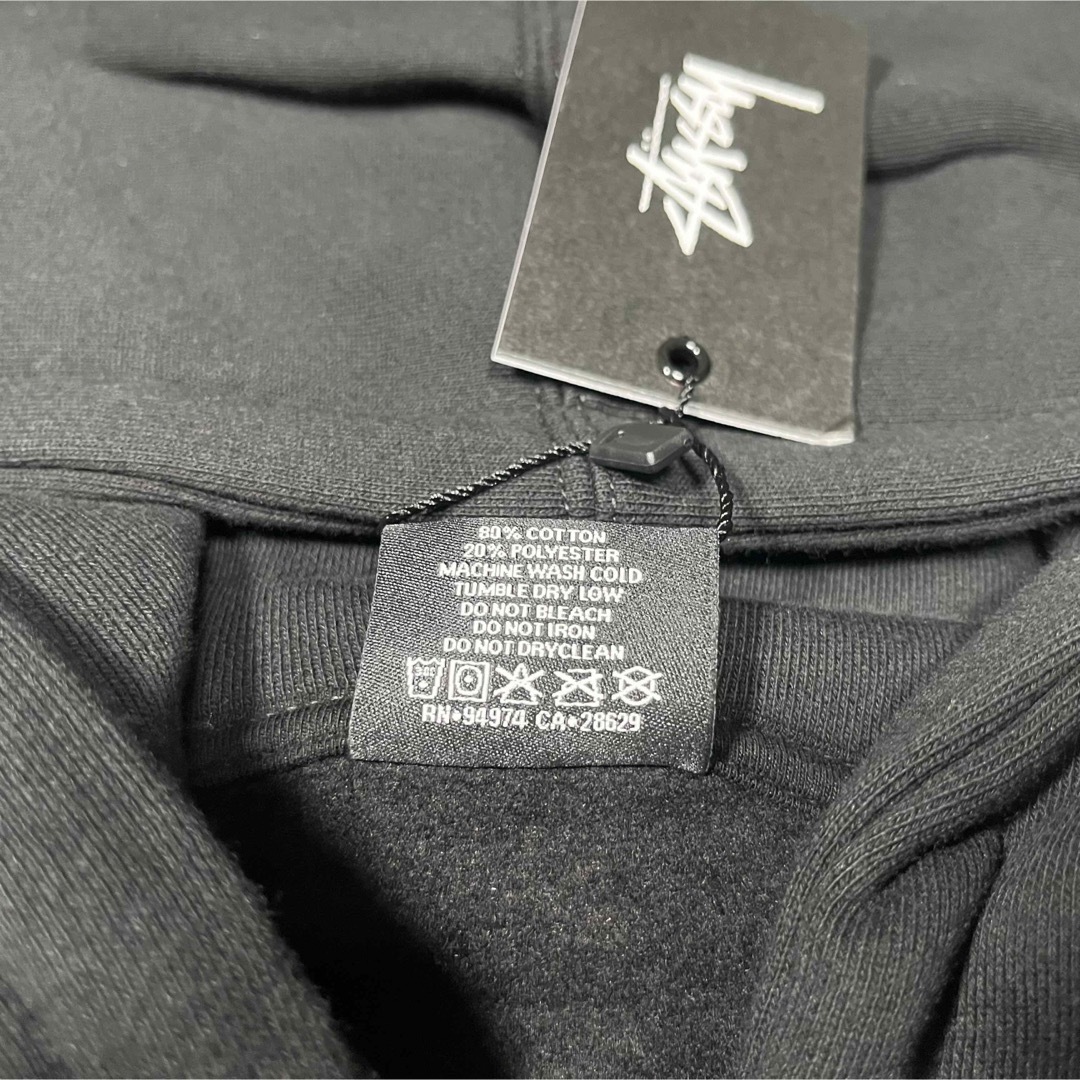 新品】stussy スウェットパーカー サイズL ブラック - パーカー
