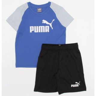 プーマ(PUMA)のPUMA プーマ キッズ ボーイズ ポリ Tシャツ & ショーツ 上下セット(Tシャツ/カットソー)