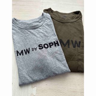 GU×SOPH 1MW by SOPH 半袖 Tシャツ 2枚セット L(Tシャツ/カットソー(半袖/袖なし))