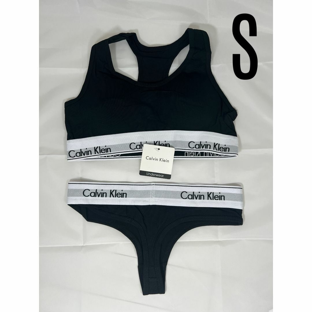 Calvin Klein レディース　ブラ&ショーツ セット ブラック Sサイズ レディースの下着/アンダーウェア(ブラ&ショーツセット)の商品写真