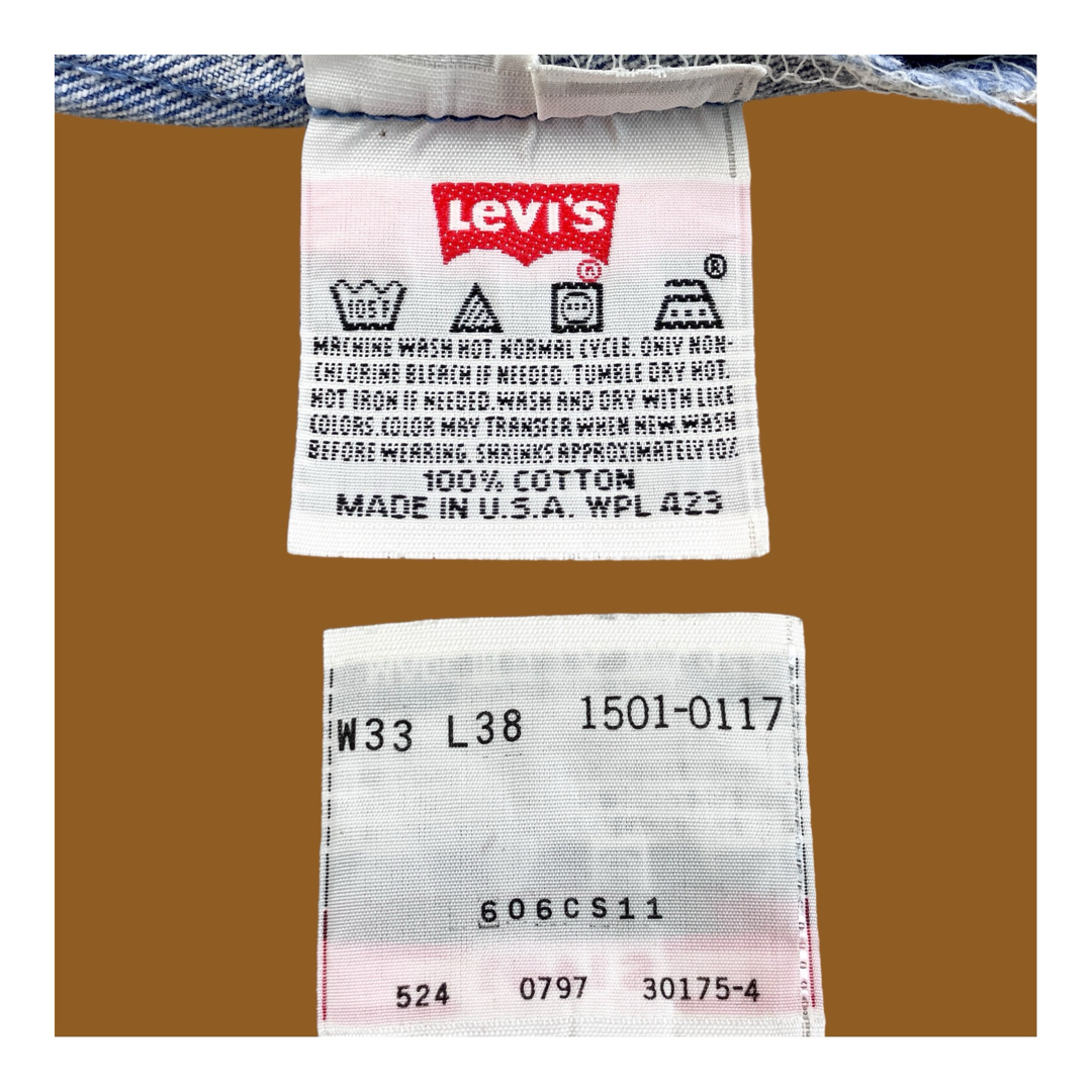 501 - 80s USA製 Levis 501xx リーバイス クラッシュデニム グランジの