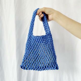 【並行輸入】編みバッグ カゴバッグ 巾着付き かわいい lbebag244(かごバッグ/ストローバッグ)