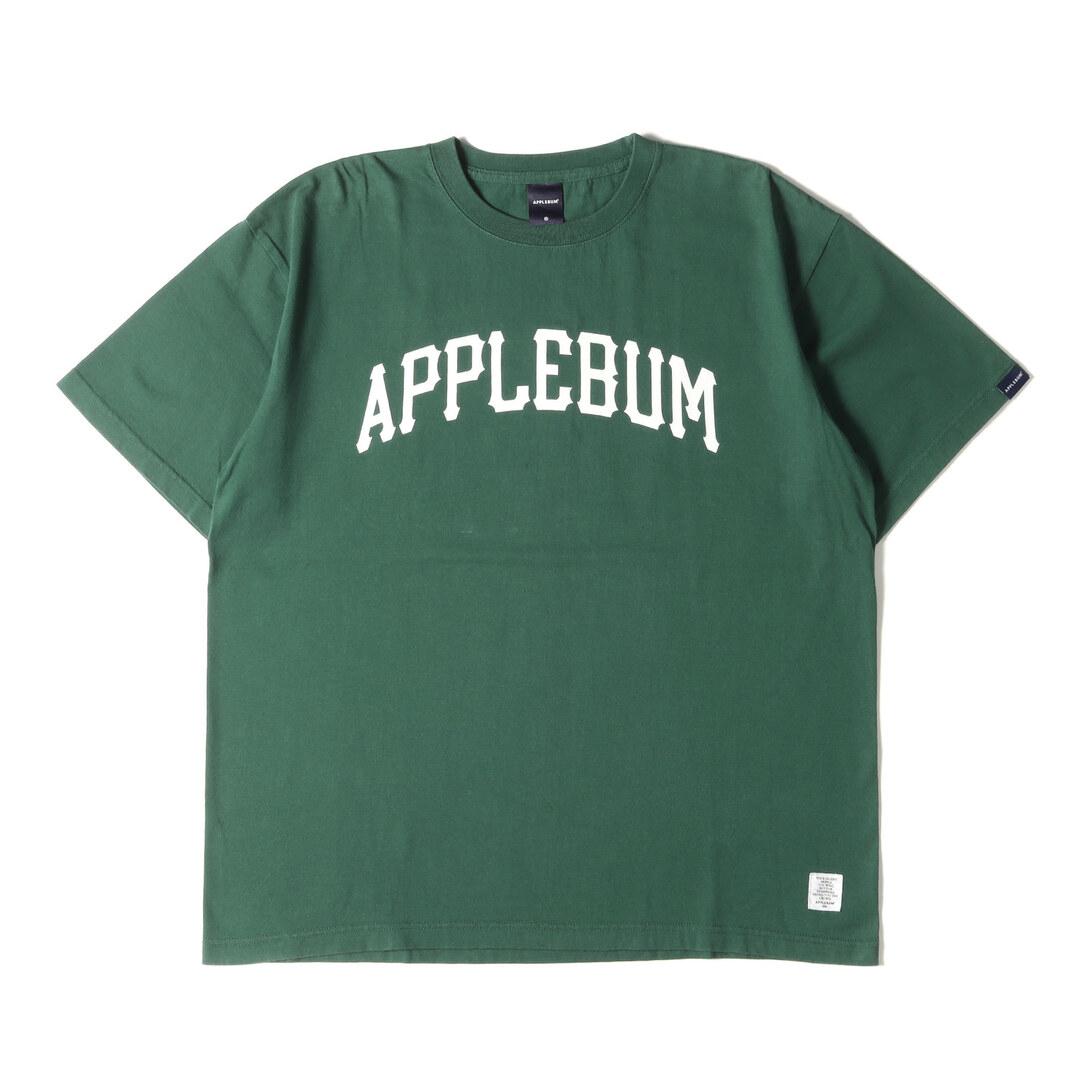 APPLEBUM アップルバム Tシャツ サイズ:XL 22SS アーチロゴ クルーネック 半袖 Tシャツ Middle Weight Logo T-Shirt グリーン トップス カットソー コットン【メンズ】【美品】