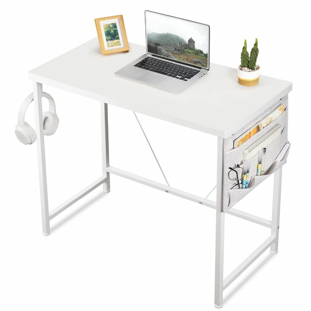 【色: 白い】YeTom デスク 机 pcデスク 勉強机 desk 桌子 幅80