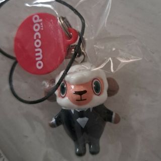 エヌティティドコモ(NTTdocomo)のひつじのひつじくん　ストラップ(ストラップ)