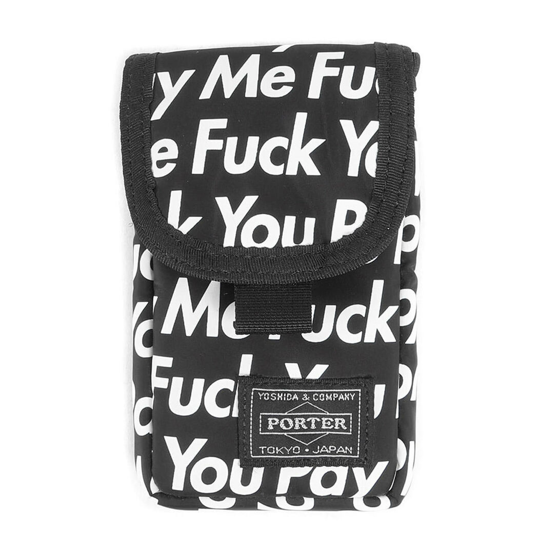 Supreme(シュプリーム)のSupreme シュプリーム PORTER ポーター メッセージロゴ モバイルケース Camera / iPhone Case 12AW ブラック 黒 吉田カバン コラボ アイテム 【メンズ】【中古】【新品同様】 メンズのバッグ(その他)の商品写真