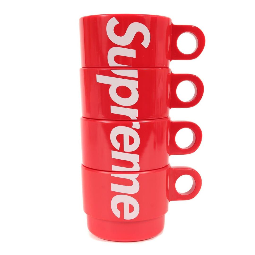 Supreme シュプリーム スタッキング カップセット Stacking Cups Set of 4 18SS レッド 赤 ストリート ブランド グッズ 小物 【メンズ】