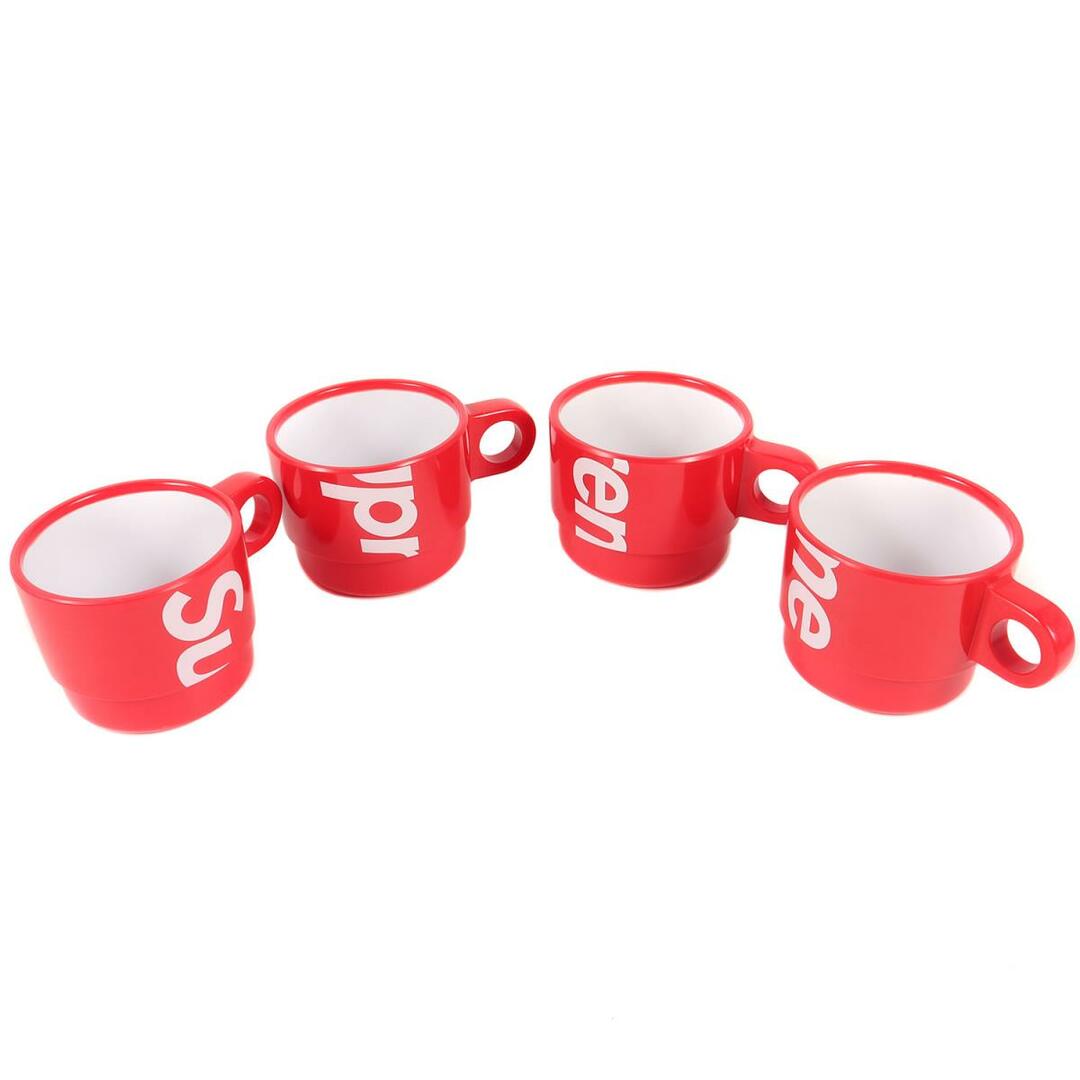 Supreme シュプリーム スタッキング カップセット Stacking Cups Set of 4 18SS レッド 赤 ストリート ブランド グッズ 小物 【メンズ】