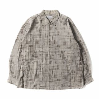 コムデギャルソン(COMME des GARCONS)のCOMME des GARCONS コムデギャルソン ブルゾン 93SS ムラ染め レーヨン コットン ジップ ブルゾン HB-110030 タイダイ 総柄 HOMME 田中オム アーカイブ グレイッシュベージュ 日本製 アウター ジャケット コート 【メンズ】【中古】(その他)