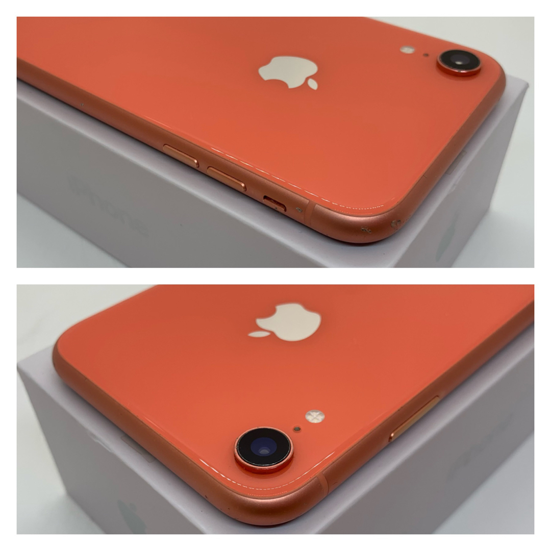 【B美品】iPhone XR コーラル 128 GB SIMフリー 本体 4