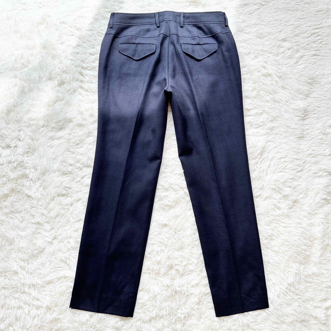 オリヒカ パンツスーツ フォーマル ビジネス ウール ネイビー 紺 11 L
