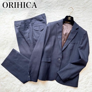 オリヒカ(ORIHICA)のオリヒカ パンツスーツ フォーマル ビジネス ウール ネイビー 紺 11 L(スーツ)