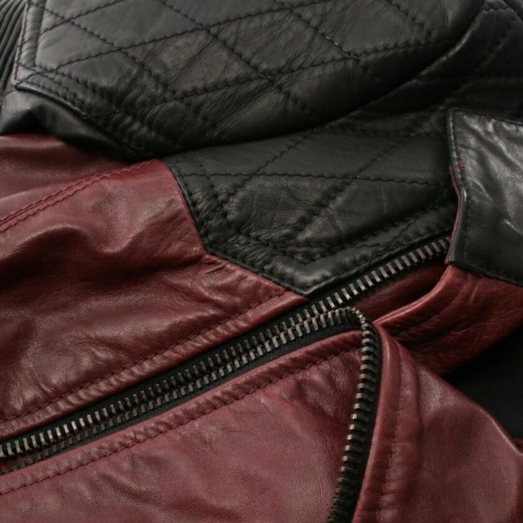 DIESEL BLACK GOLD(ディーゼルブラックゴールド)の コート レザー ボルドー ブラック レディースのジャケット/アウター(その他)の商品写真