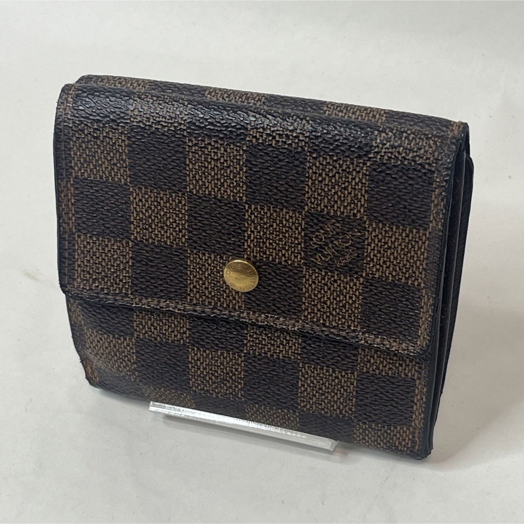 LOUIS VUITTON - ルイヴィトン ダミエ 二つ折り財布 ポルトモネ ビエ
