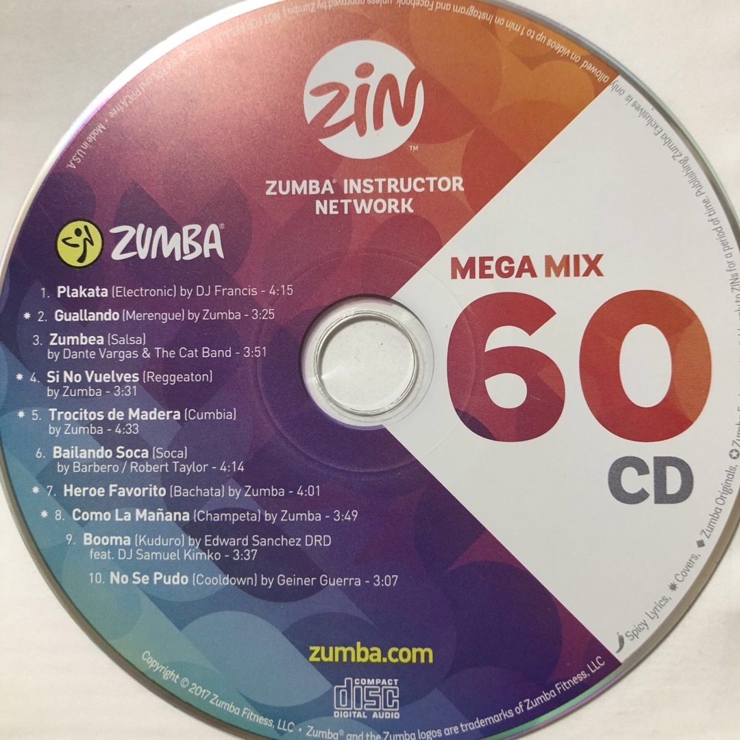 Zumba - ズンバ MEGAMIX60 CDの通販 by rain's shop｜ズンバなら