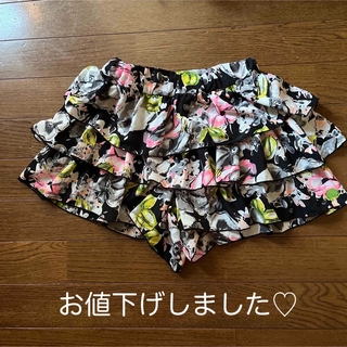 【美品】リズリサドールLIZ LISA dollフリルたっぷりキュロットスカート
