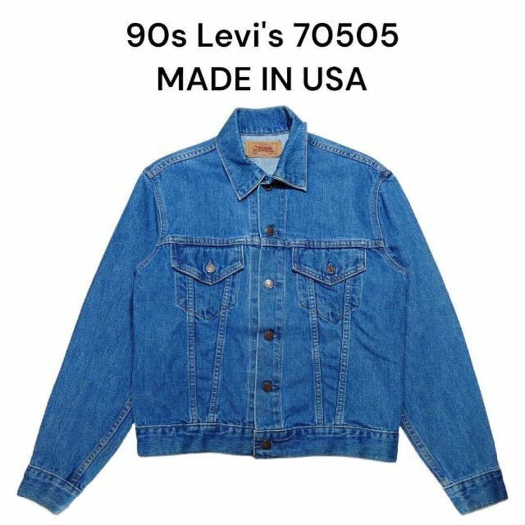 90s Levis ブラック デニムジャケット 古着 リーバイス Gジャン-