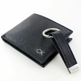 Calvin Klein - Calvin Klein CKロゴ 二つ折り ウォレット 黒 正規品